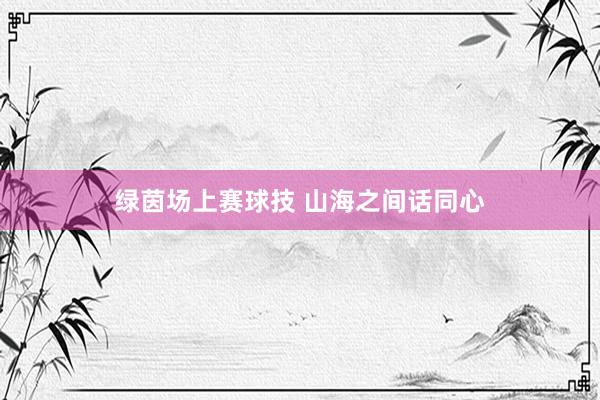 绿茵场上赛球技 山海之间话同心