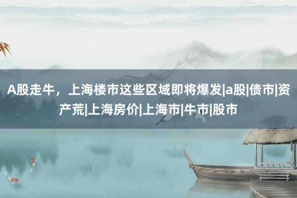 A股走牛，上海楼市这些区域即将爆发|a股|债市|资产荒|上海房价|上海市|牛市|股市