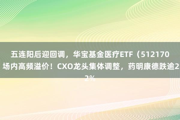 五连阳后迎回调，华宝基金医疗ETF（512170）场内高频溢价！CXO龙头集体调整，药明康德跌逾2%
