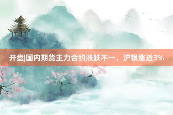 开盘|国内期货主力合约涨跌不一，沪银涨近3%