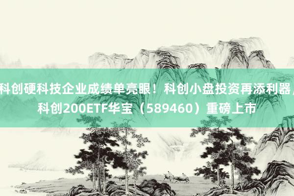 科创硬科技企业成绩单亮眼！科创小盘投资再添利器，科创200ETF华宝（589460）重磅上市