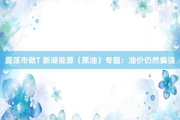 震荡市做T 新湖能源（原油）专题：油价仍然偏强