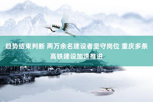 趋势结束判断 两万余名建设者坚守岗位 重庆多条高铁建设加速推进
